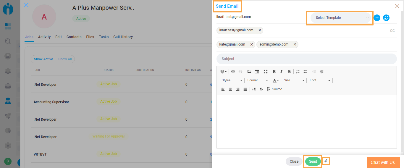 send email client side