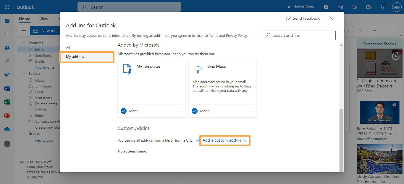 Outlook 365 Extension
